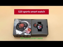 S20 Max Smart Watch IP67 Fitness Tracker Cinturão de couro Smart Watch Com tela robusta
