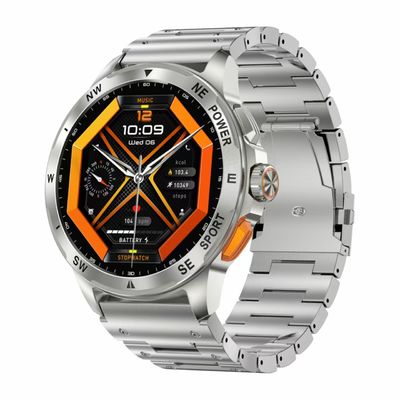 AK77 Sport Smart Watch BT Call 1.43inch Amoled Screen Health Monitoring Voice Assistant