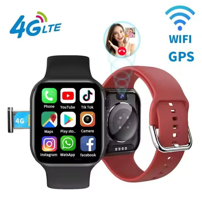 S688 Series 8 9 Android 4G Waterproof Smartwatch With Camera And Wifi