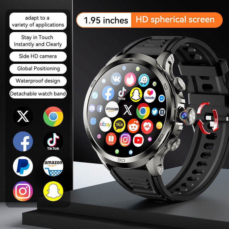 HD Video Call Smart Watch 1.75 Inch H19 Smartwatch With Rotating Camera