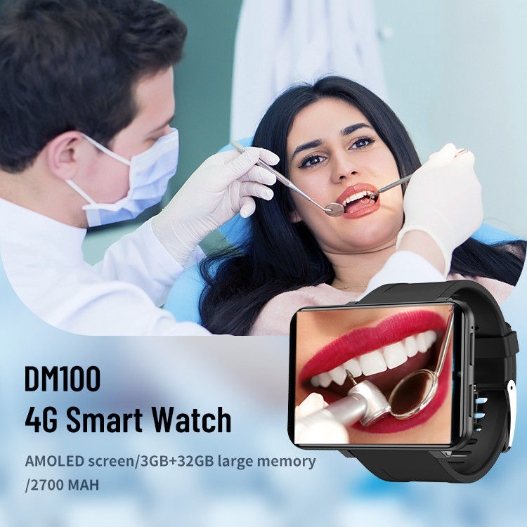 DM100 Smartwatch Sim Card 4G Camera GPS WIFI Smart Watch 500MP HD Camera Battery 2880mah