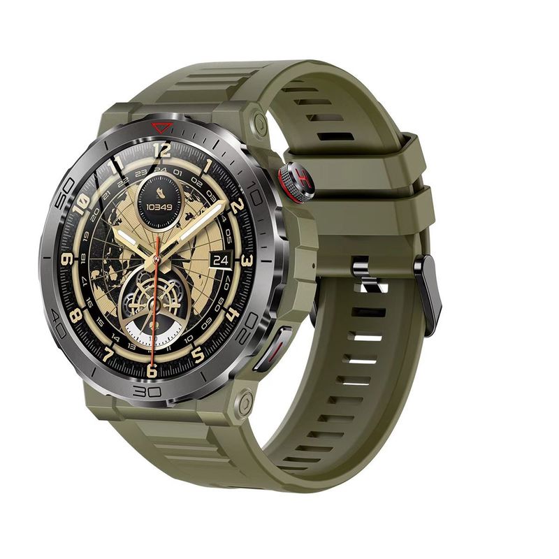 MK68 Men Smart Watch BT Call AMOLED Heart Rate Monitoring Healthy Sports Wristwatch