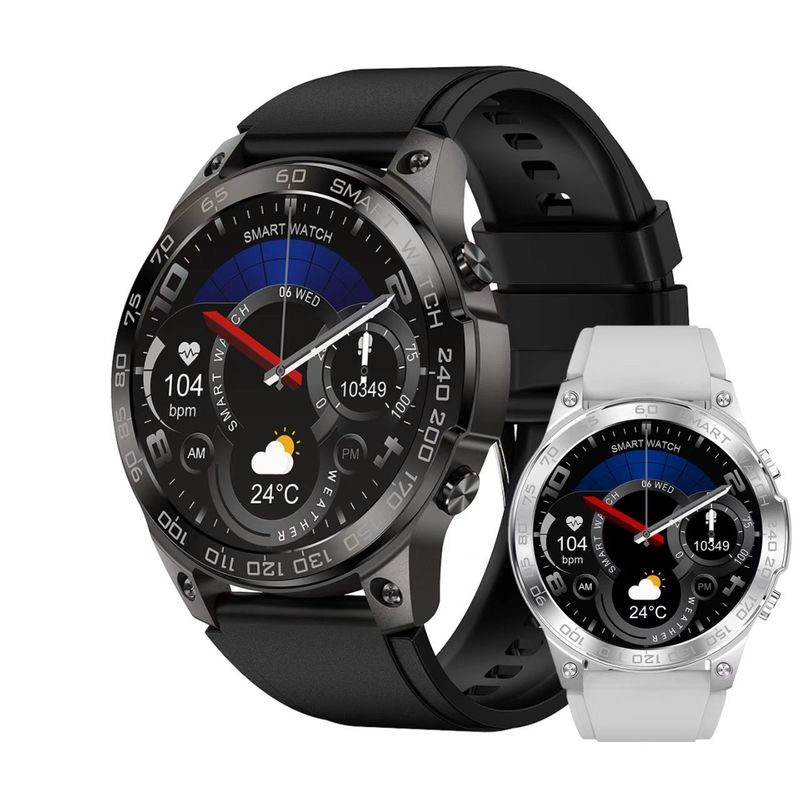 DM50 Men Smart Watch Amoled Display BT Call Smartwatch With Music Player