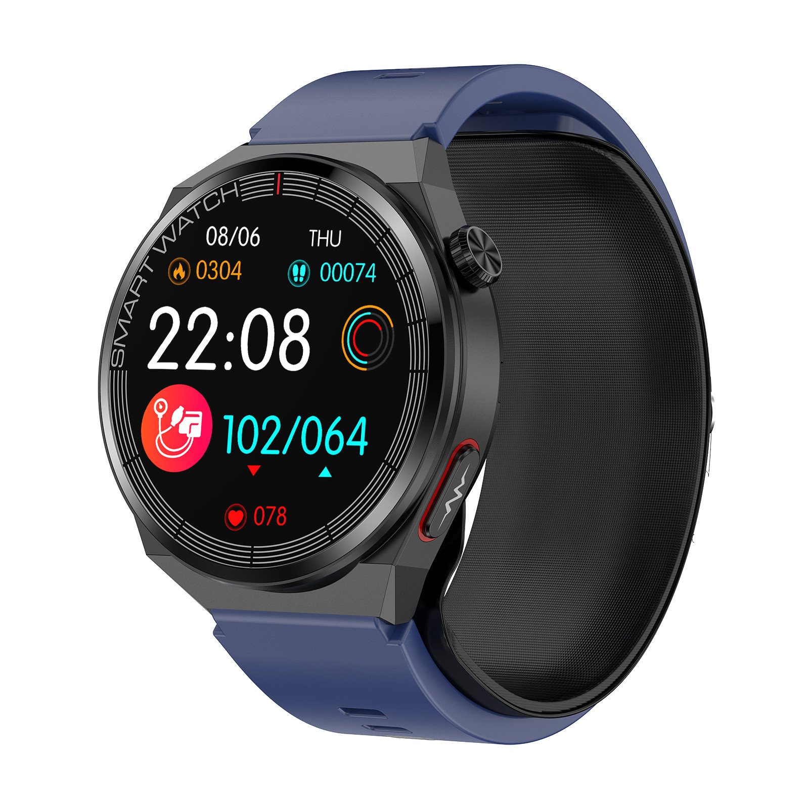 TK62 Health Smart Watch 1.42 inch Air Pump Blood Pressure Blood Oxygen Sleep Monitoring