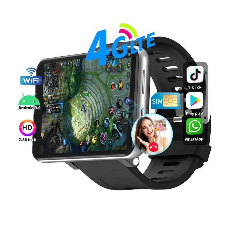 DM100 Smartwatch Android 7.1 5G 4G Smart Watch 2.86 Inch Screen 500 MP Camera 2880mAh