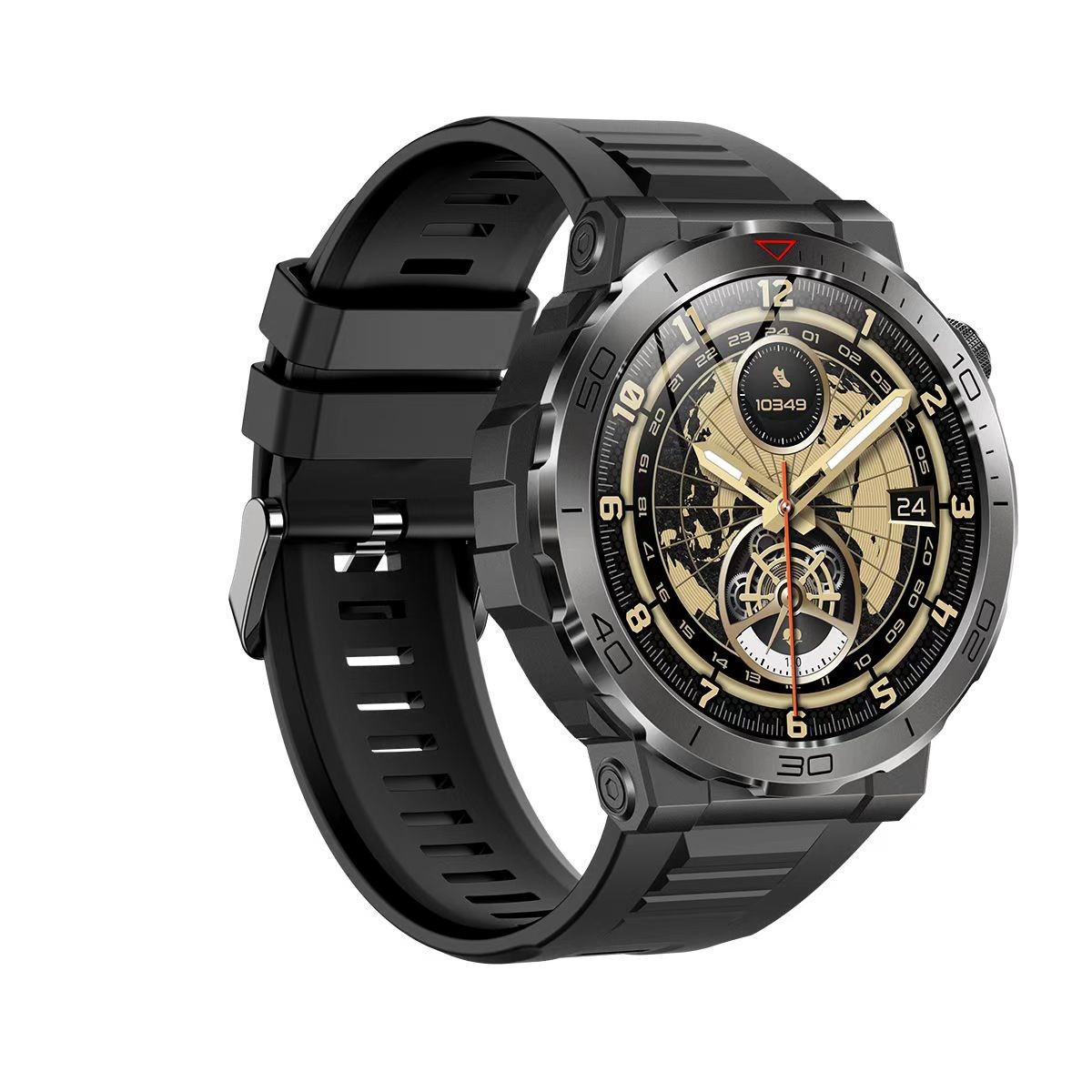 MK68 Men Smart Watch BT Call AMOLED Heart Rate Monitoring Healthy Sports Wristwatch