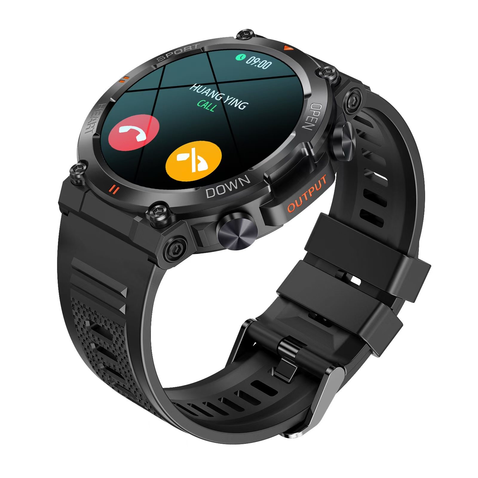 K56 Pro Outdoor Men Smart Watch 1.39 Inch IPS Round Screen BT Call Heart Rate Fitness