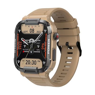 MK66 Homens Smart Watch Outdoor Sport Fitness Tracker com BT Call Bateria grande de 400mAh